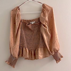 Nude pink top size large.